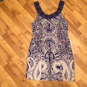 Free People Jeweled Lace Ethnic Floral Print